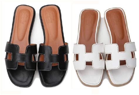 hermes slides dupe|hermes oran sandals look alike.